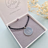 mens disc necklace in gift box