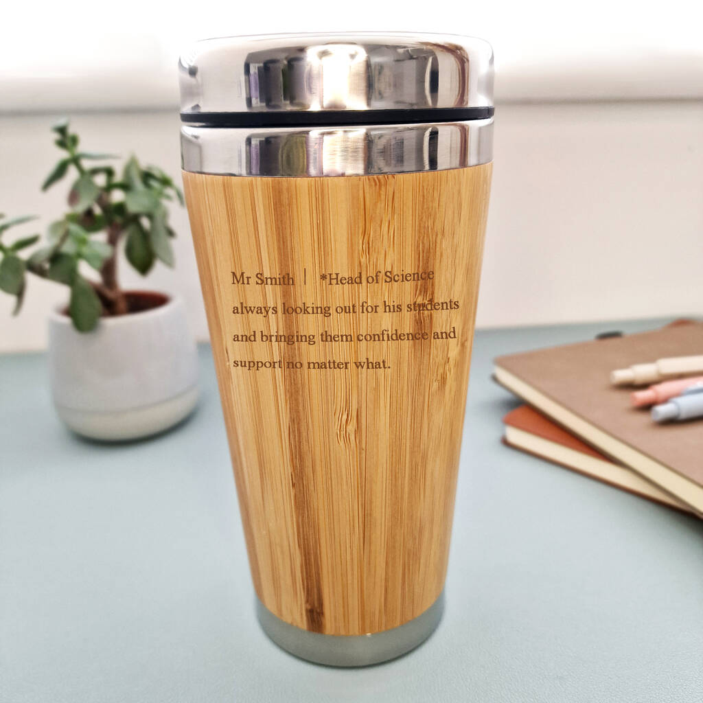 personalised bamboo mug